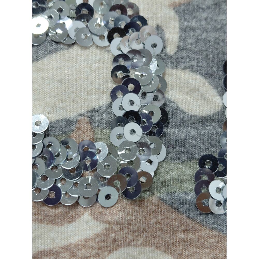 simply southern COLLECTION Camo Sequin Pullover Sweatshirt Long Sleeve Size S - Picture 5 of 12